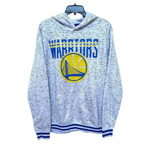 Golden State Warriors Large White Hoodie Long Sleeve Pullover Men NBA Basketball